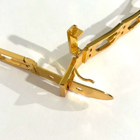 Gucci Vintage Gold G Link Belt - Picture 5 of 7